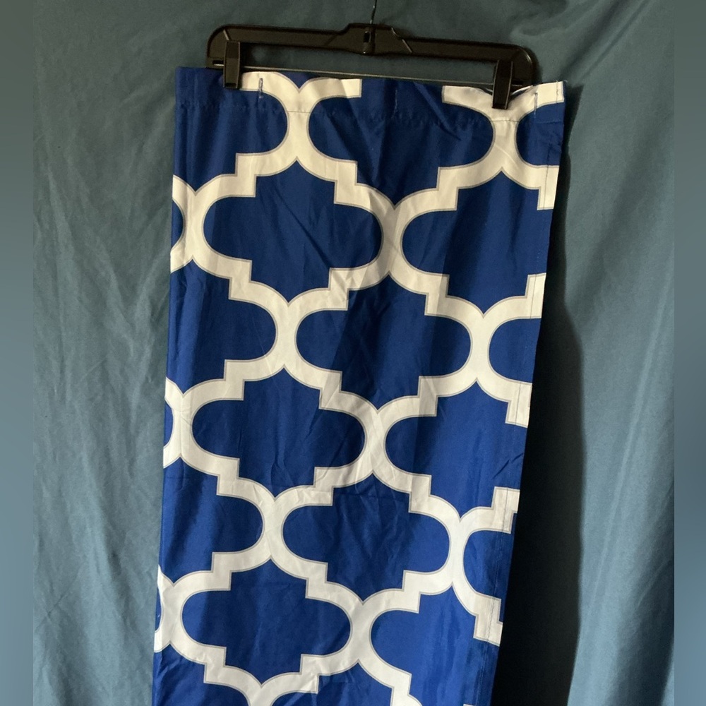 Mainstay Blue and White Shower Curtain